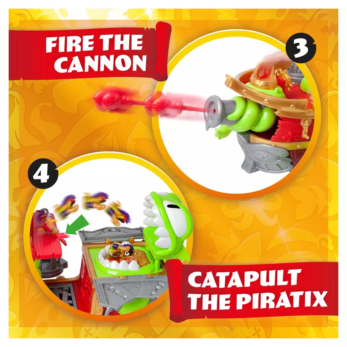 Piratix. Statek Krakena, pojazd z figurką - Zabawki