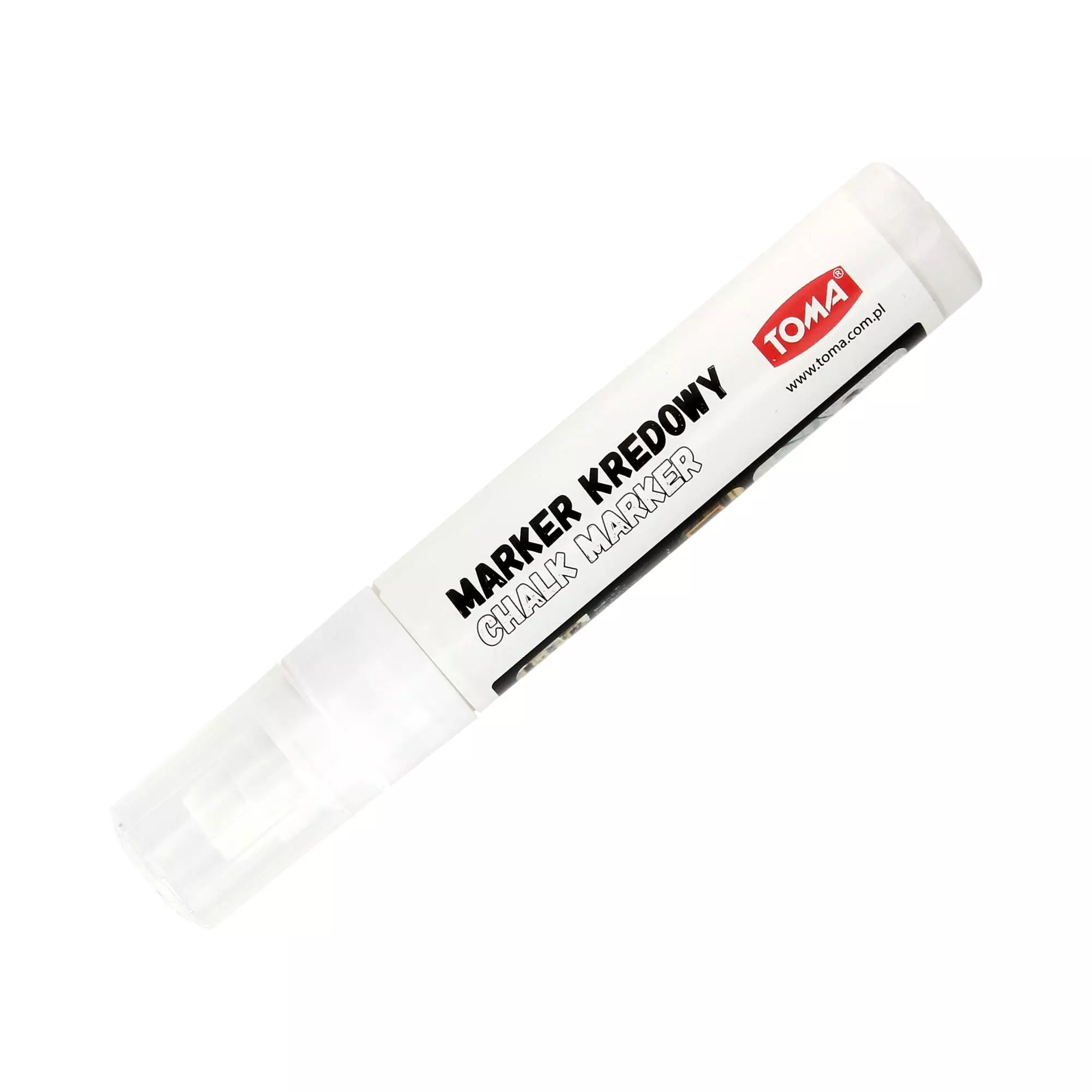 Marker kredowy, biały - Papiernicze i szkolne