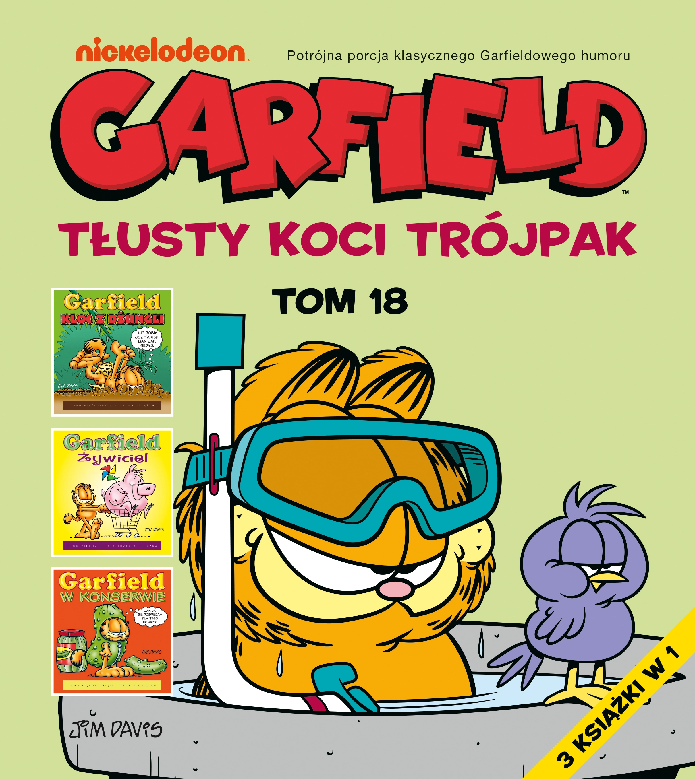 Garfield. Tłusty koci trójpak. Tom 18 - Książki