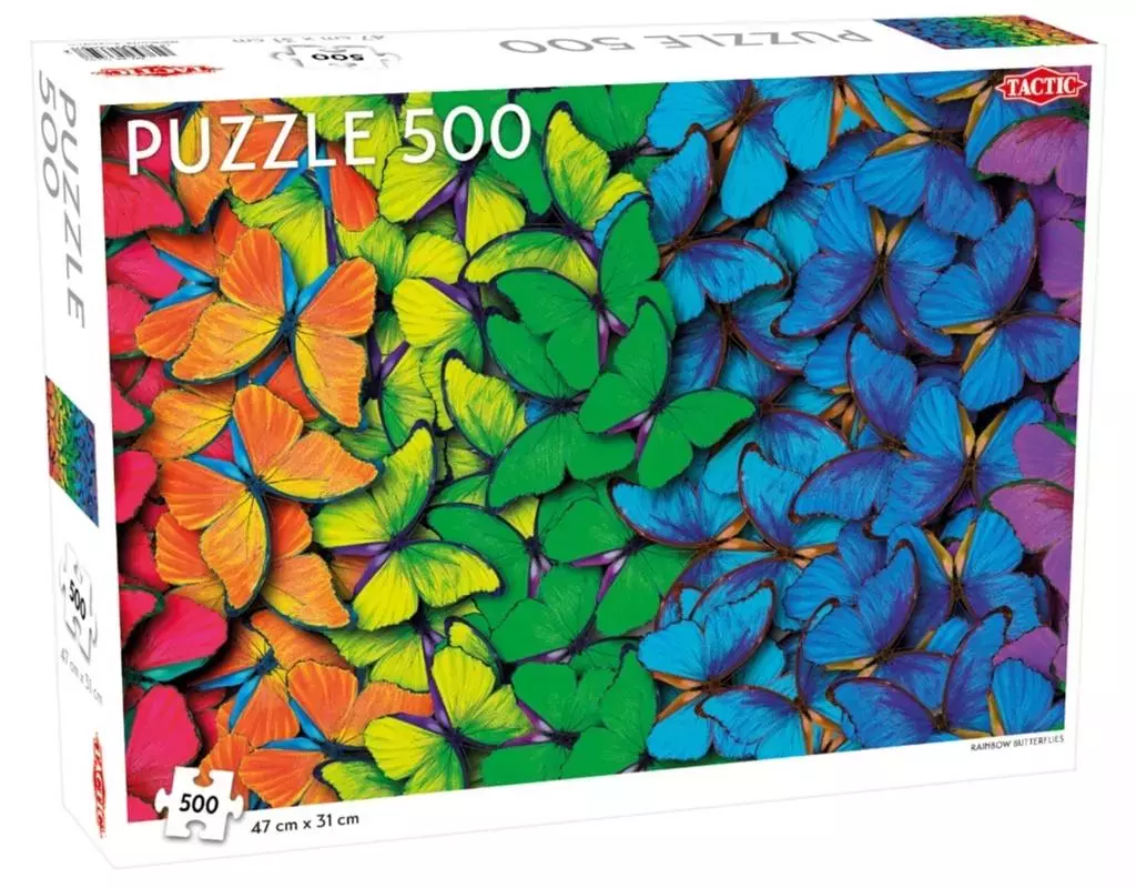 Puzzle 500 Rainbow Butterflies