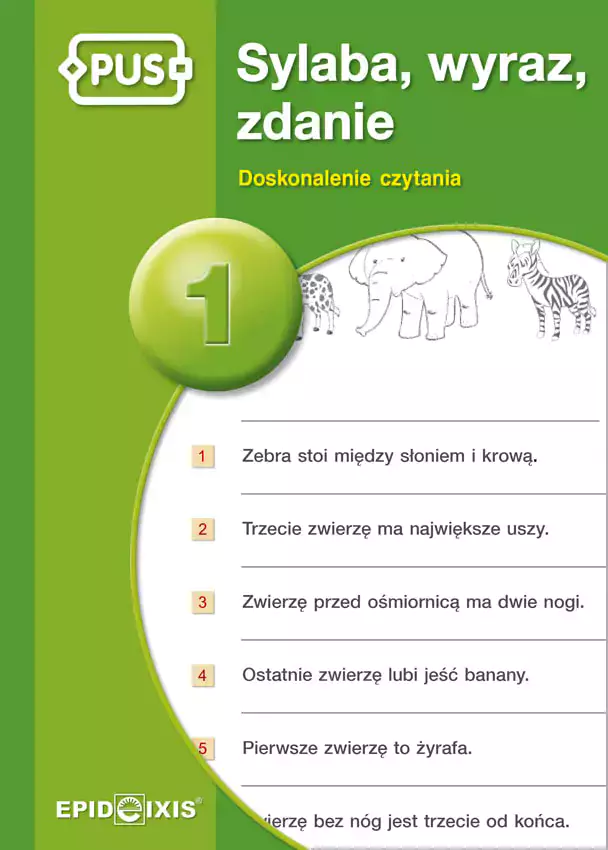 PUS. Sylaba, wyraz, zdanie 1