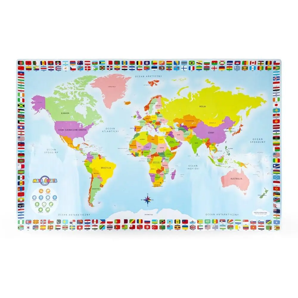 Interaktywna mapa świata - Książki