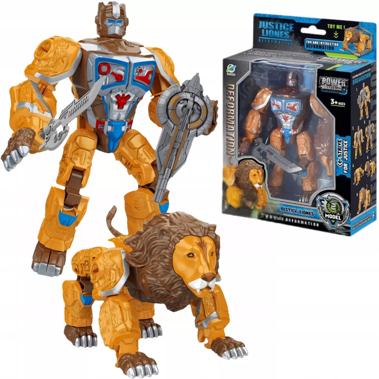 Robot Lew Nosorożec MIX - Zabawki