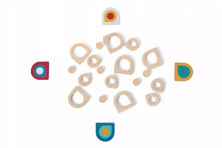 Drewniana gra Dopasuj wzór