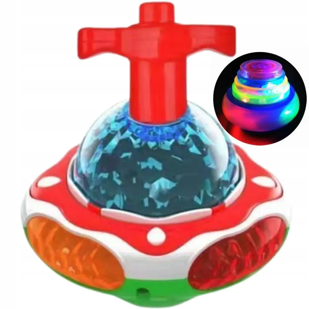 BĄCZEK ZE ŚWIATŁEM I DŹWIĘKIEM ZABAWKA DLA DZIECI INTERAKTYWNA GRAJĄCA LED - Zabawki