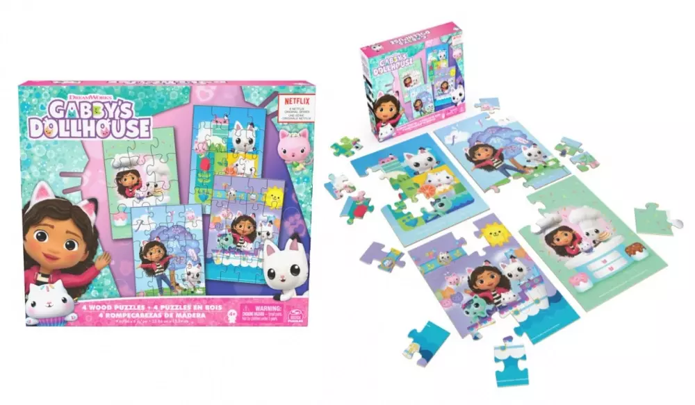 Puzzle 4w1. Koci Domek Gabi - Spin Master