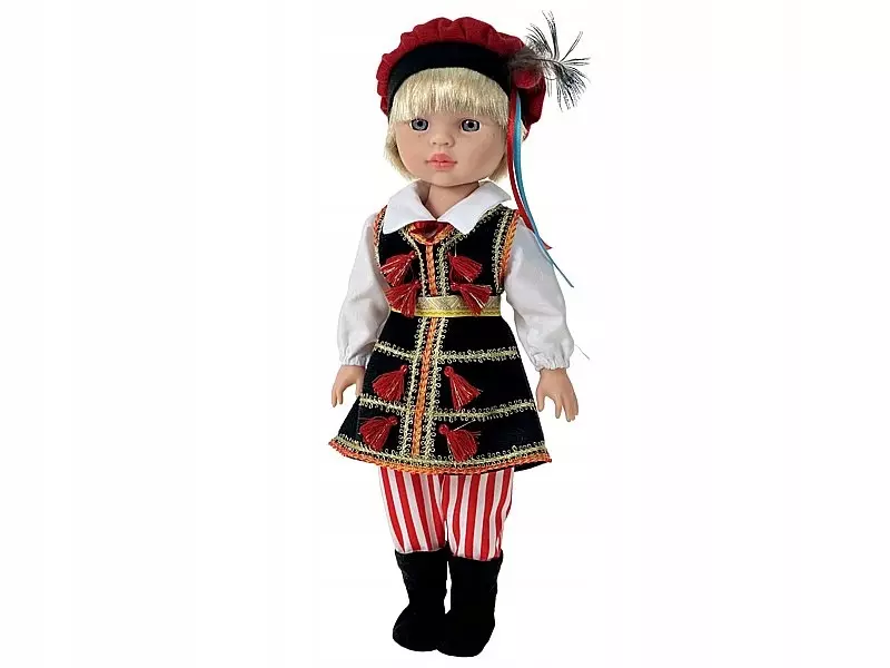 LALKA CHŁOPIEC W STROJU LUDOWYM MÓWI I ŚPIEWA 38cm