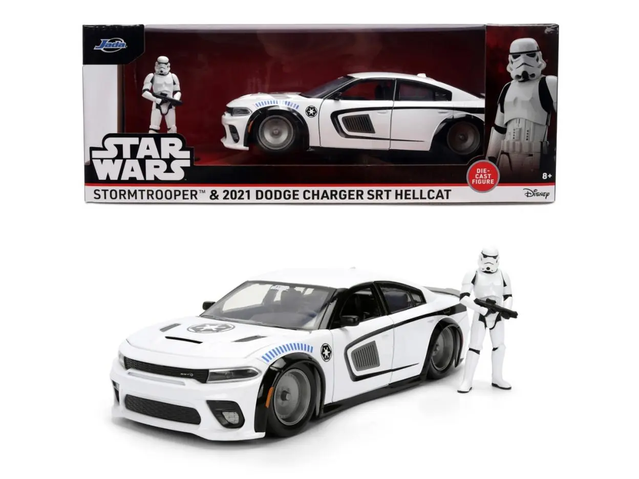 Jada Star Wars Dodge ChargerSRT 1:24+fig - Zabawki