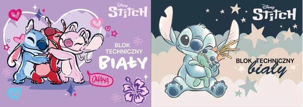 Blok techniczny biały A4/10K Stitch mix - Papiernicze i szkolne