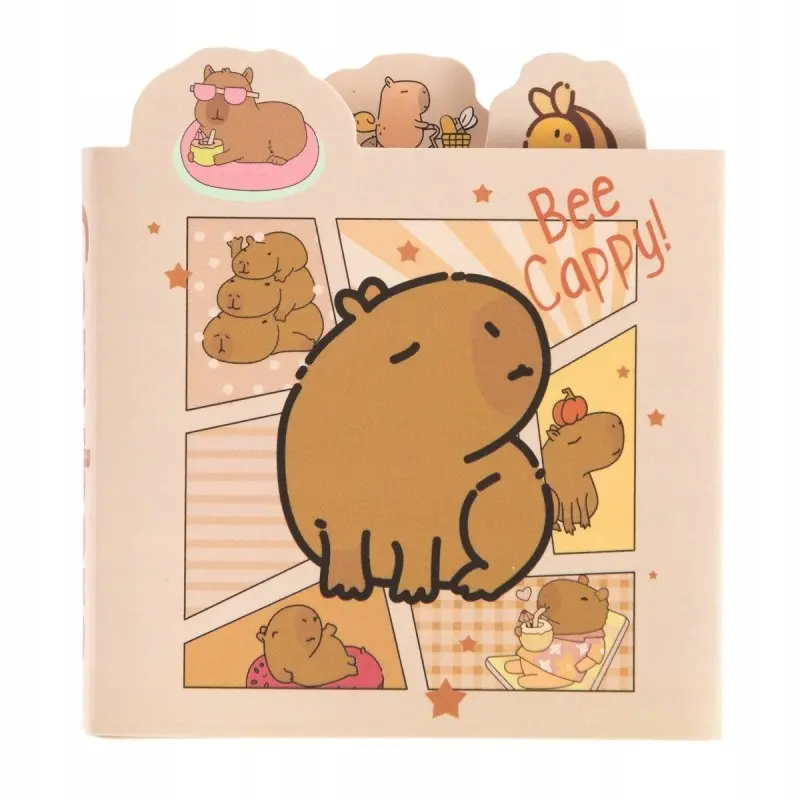 SKŁADANY NOTES Z KAPIBARĄ 6 WZORÓW dpCraft kapibara notesik dla dzieci - Papiernicze i szkolne