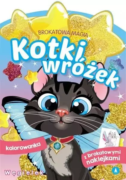 Brokatowa magia. Kotki wróżek. Węgielek - Książki