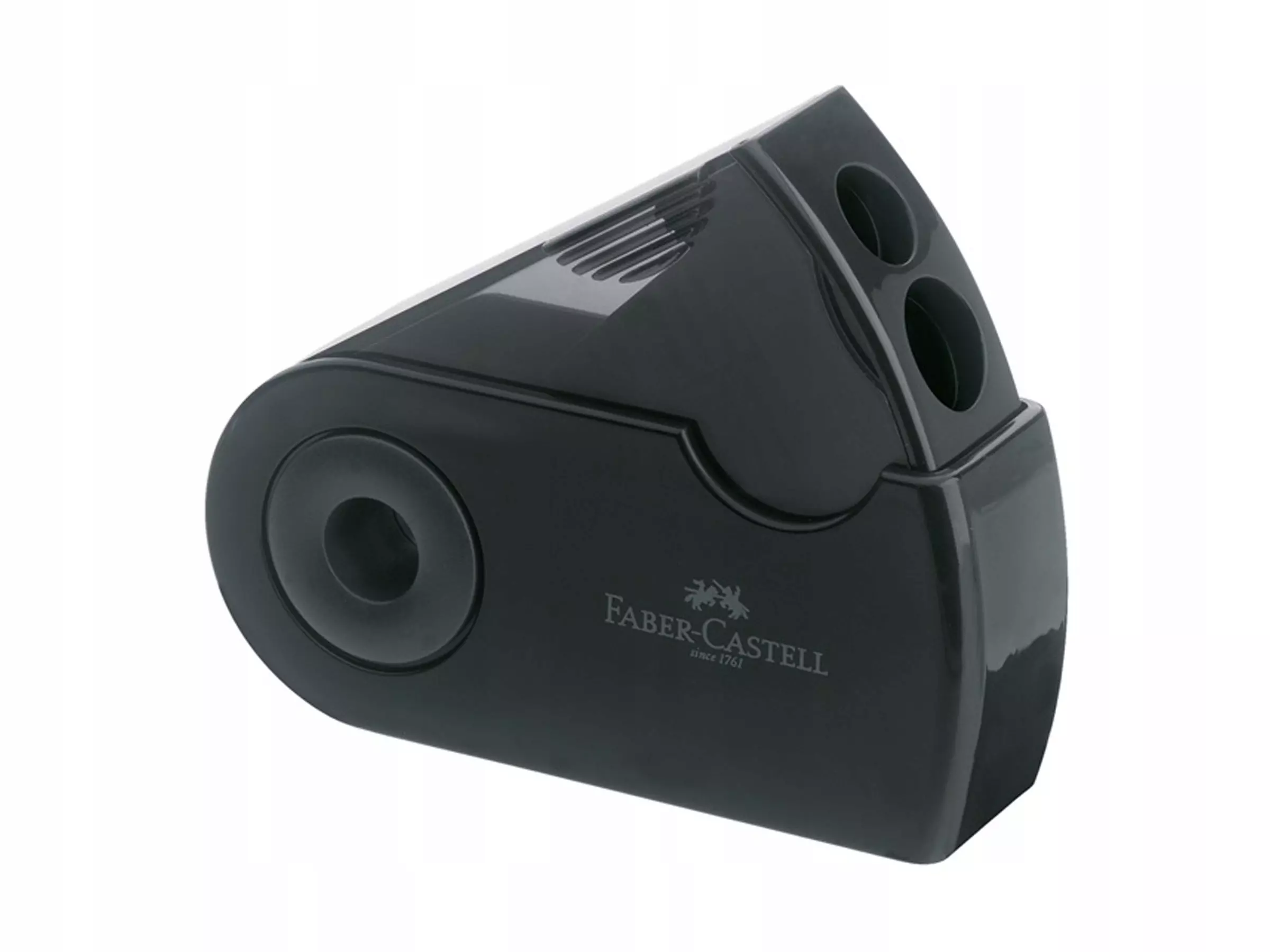 Temperówka podwójna z pojemnikiem Faber-Castell Sleeve czarna - Papiernicze i szkolne