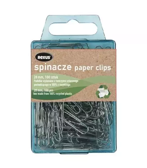 Spinacze biurowe 100szt - Papiernicze i szkolne