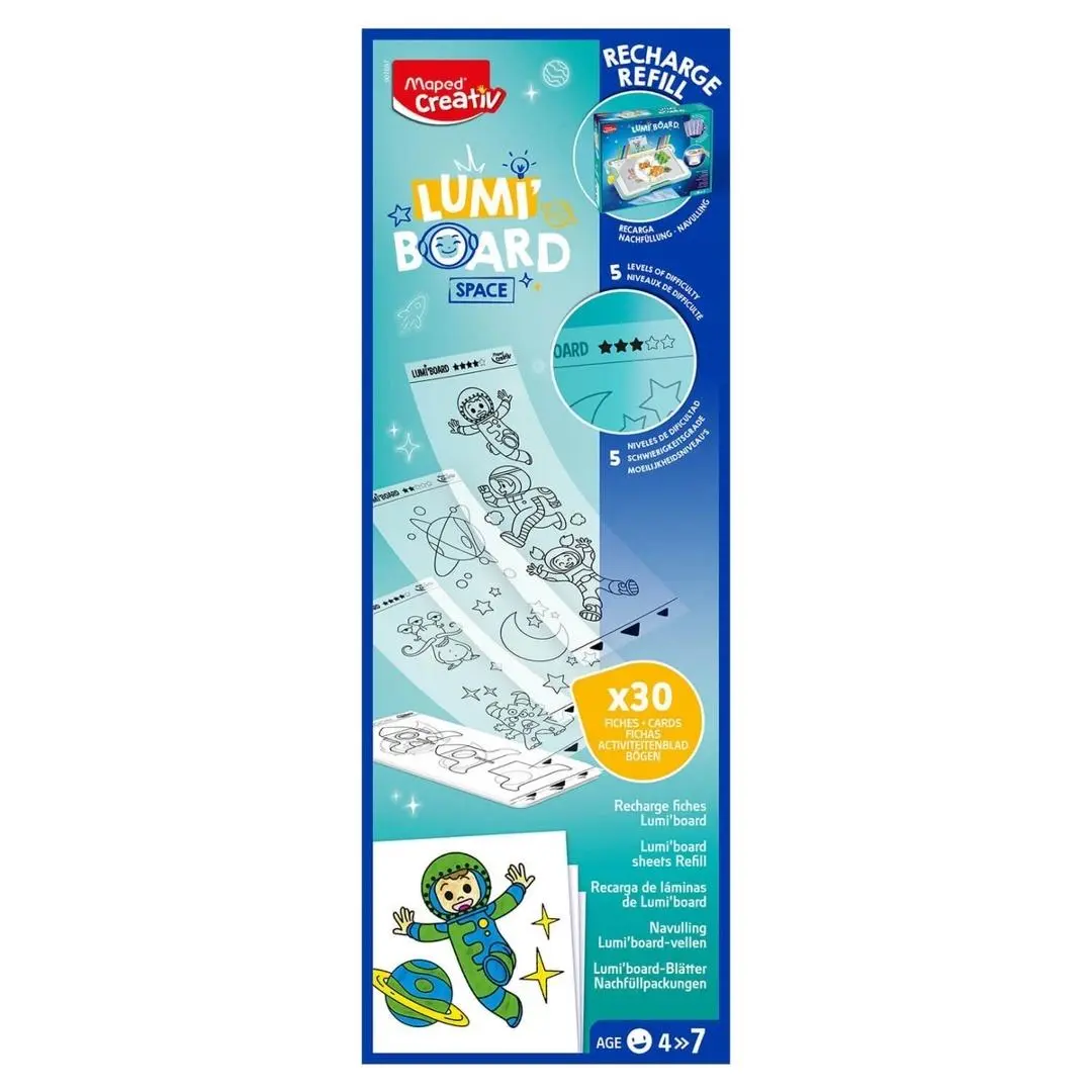 Tablica Lumi Board zestaw uzupełniający kosmos - Papiernicze i szkolne