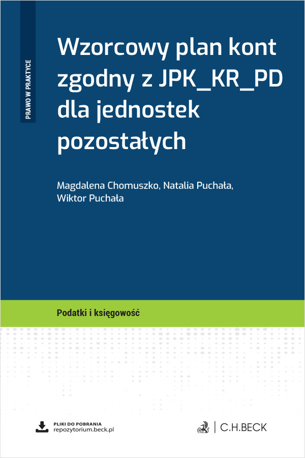 Wzorcowy plan kont zgodny z JPK_KR_PD dla jednostek pozostałych - Książki