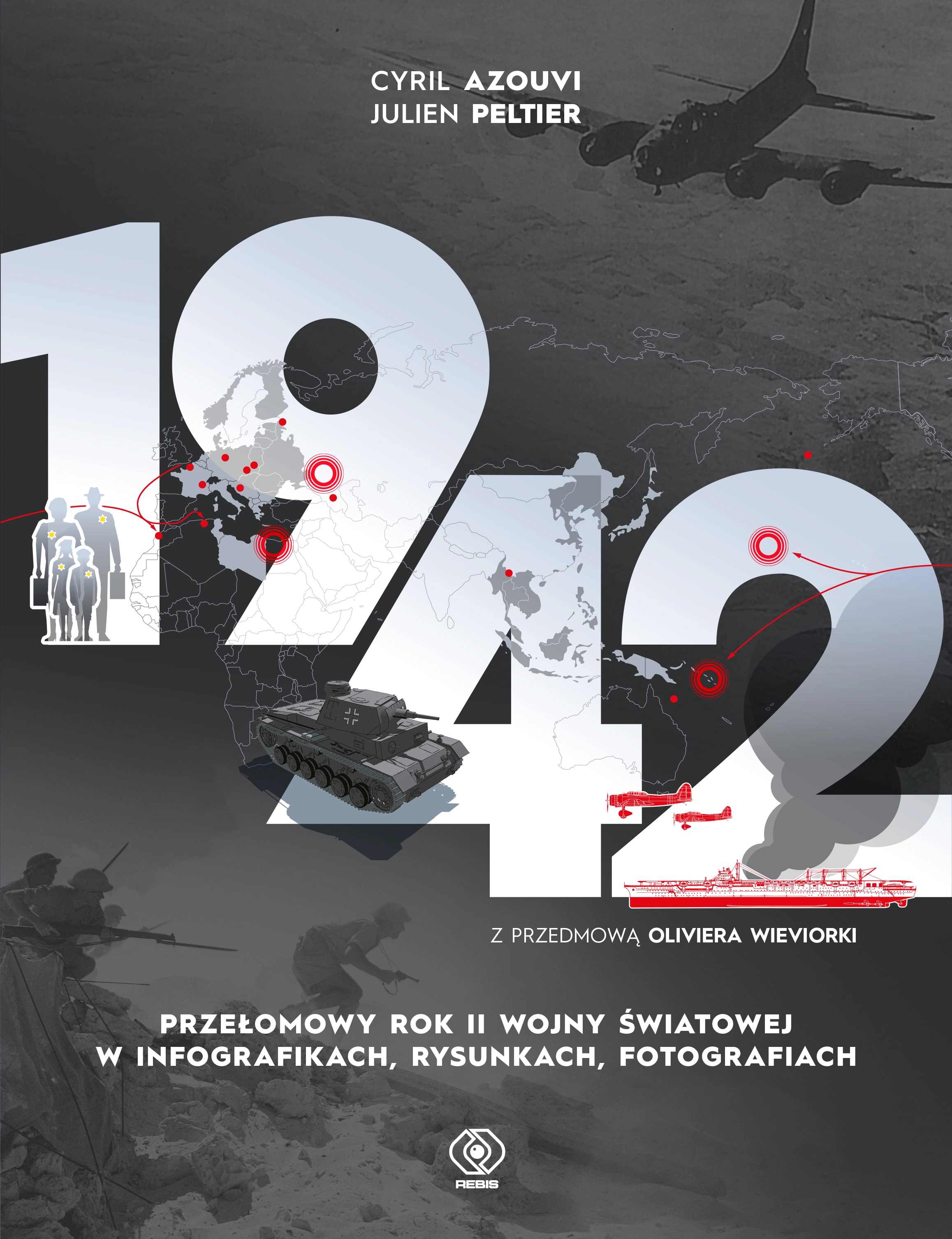 1942. Przełomowy rok II wojny światowej w infografikach, rysunkach, fotografiach - Książki