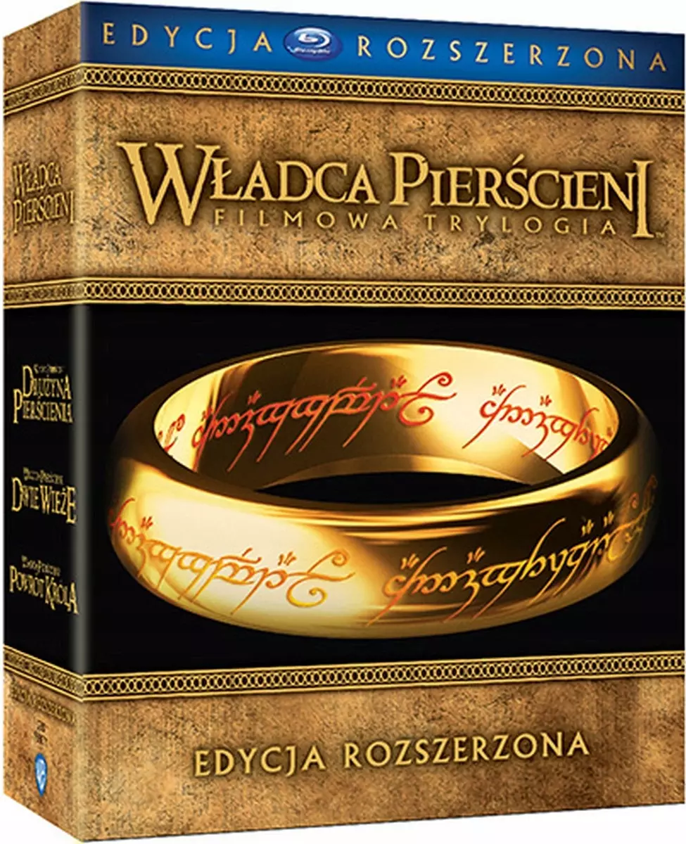 Władca Pierścieni. Trylogia (edycja rozszerzona), 6 Blu-ray + 9 DVD - Filmy