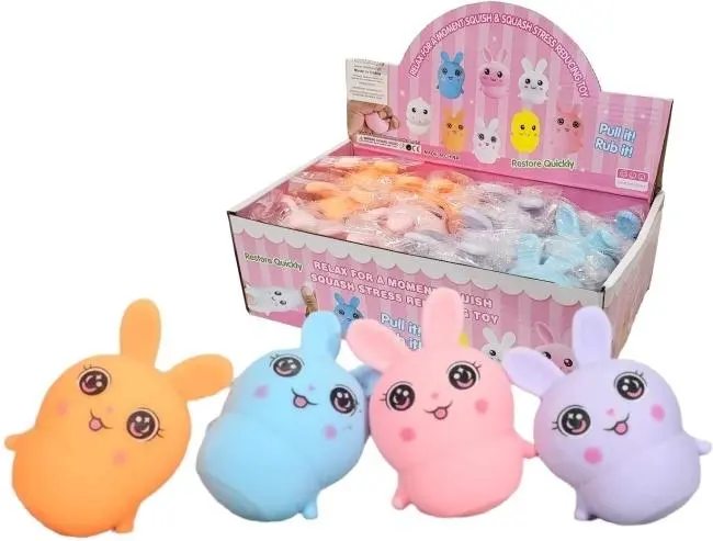 Gniotek królik MIX - Zabawki