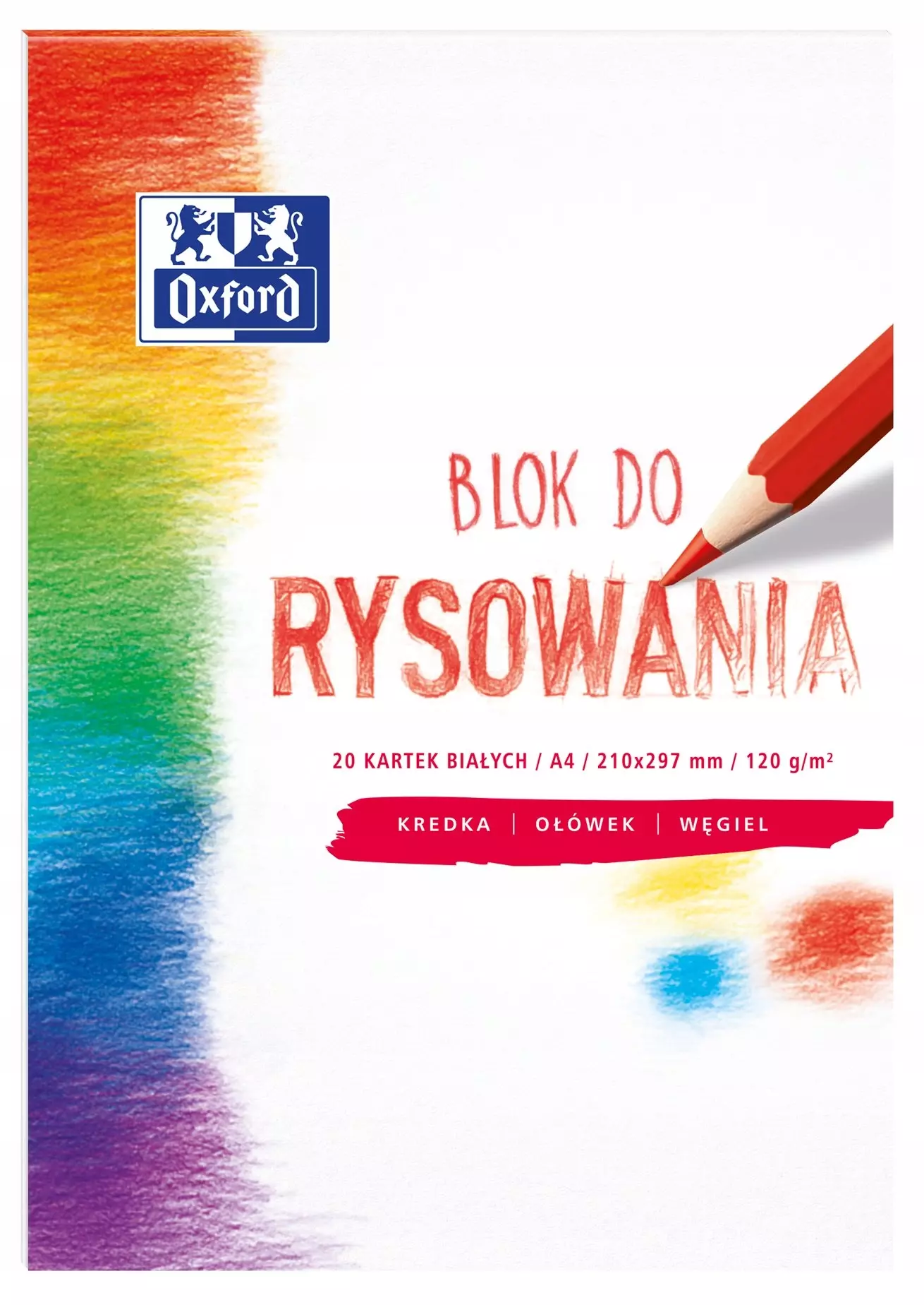 Blok Rysowania Oxford A4 20k 120g Biały - Papiernicze i szkolne