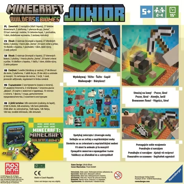 Ravensburger Minecraft. Builders and Biomes. Junior - Gry