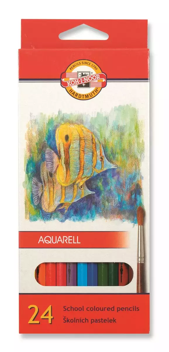Kredki akwarelowe, 24 kolory