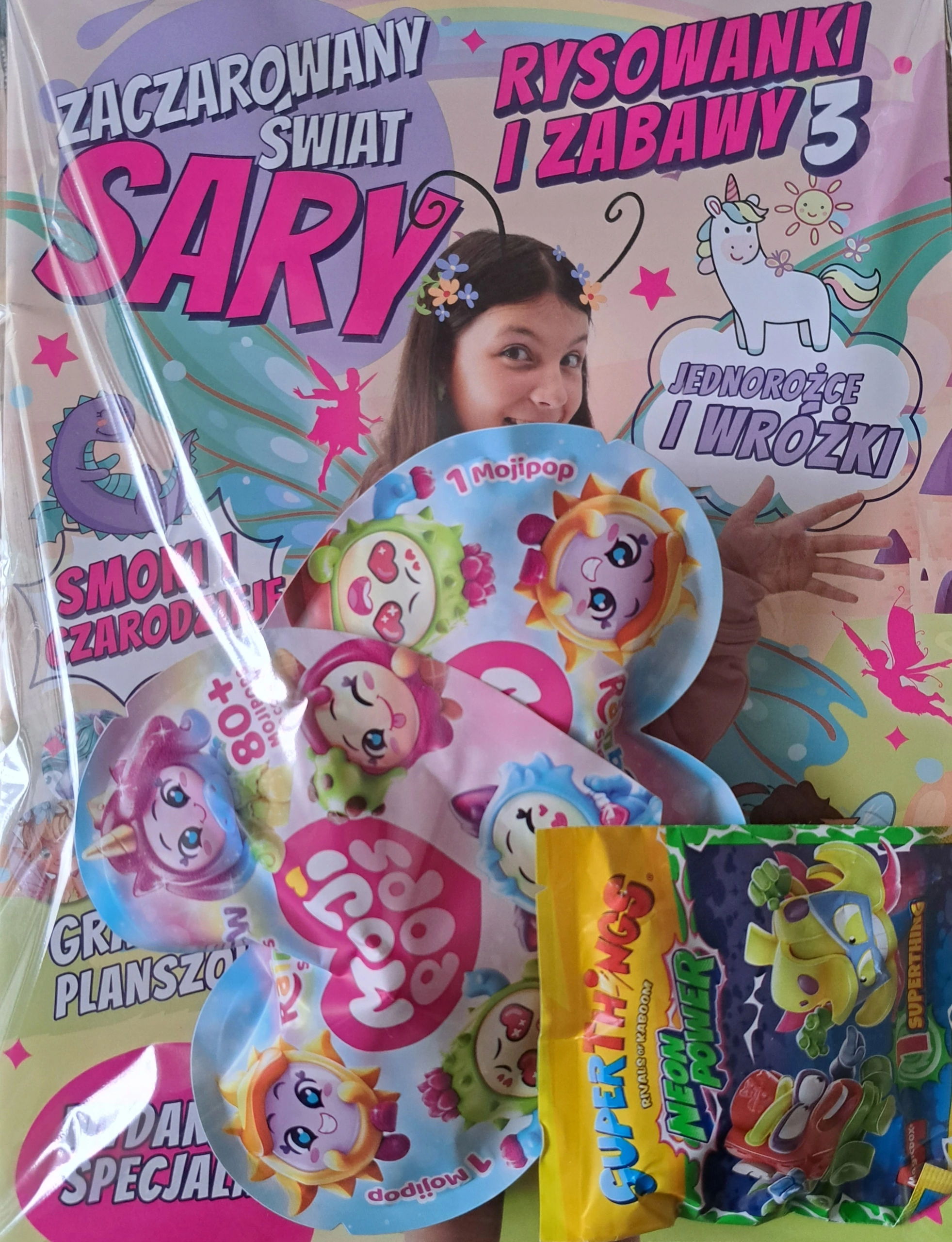 Zaczarowany świat Sary. Rysowanki i zabawy 3. Jednorożce i wróżki - Książki