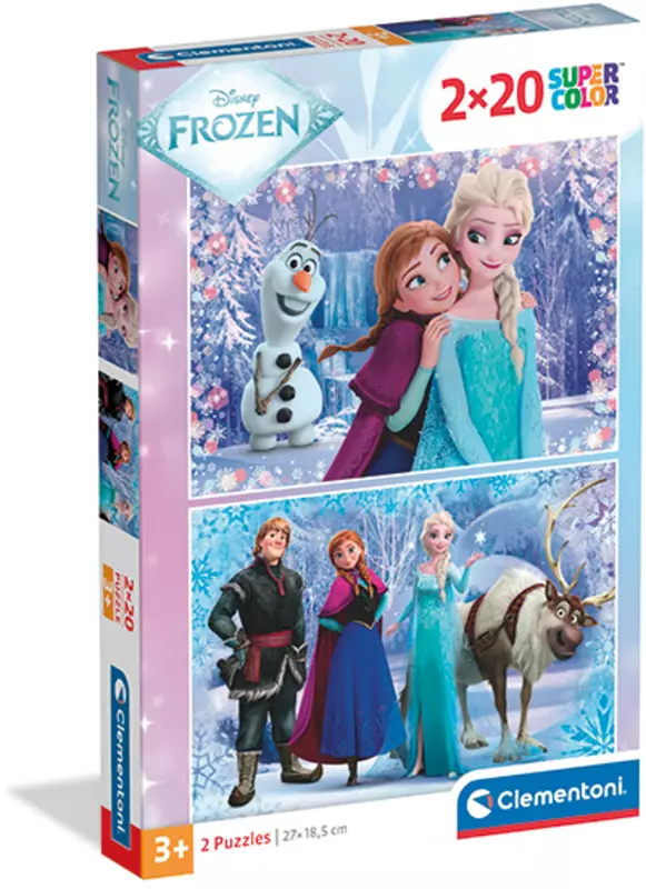 CLE puzzle 2x20 SuperKolor Frozen 24825 - Zabawki