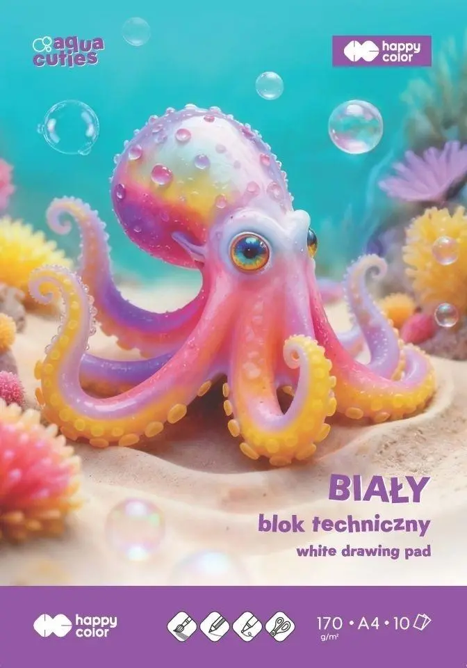 Blok techniczny A4/10K 170g HAPPY COLOR - Papiernicze i szkolne
