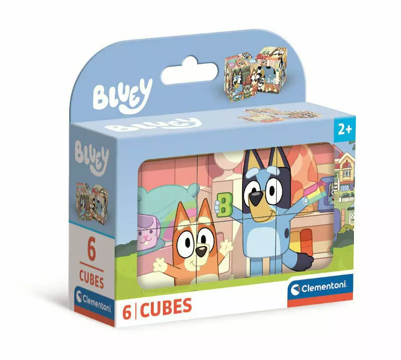 Bluey. Klocki 6 elementów - Zabawki
