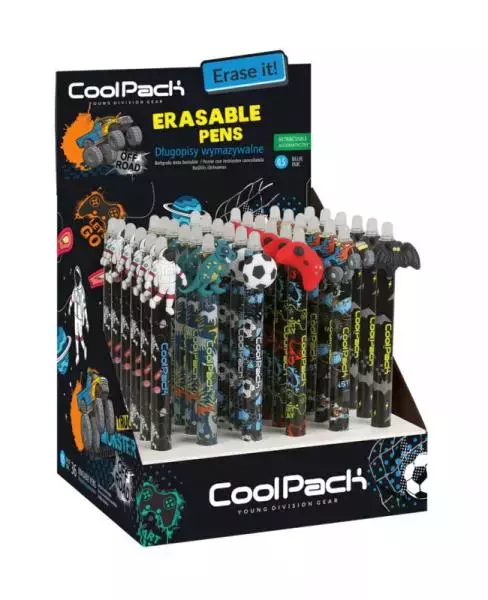 Długopis wymazywalny automatyczny Boys mix p36 02657 CoolPack mix cena za 1 szt - Papiernicze i szkolne