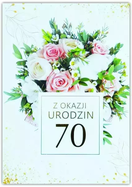Kartka okolicznościowa Urodziny 70 - Papiernicze i szkolne