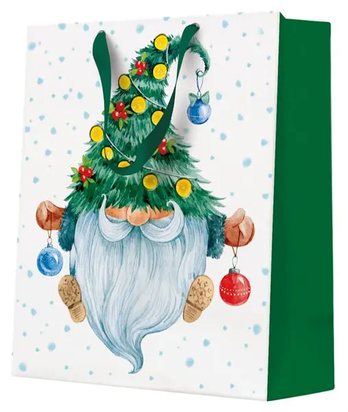 Torebka prezentowa Elegancki krasnal, średnia - Papiernicze i szkolne