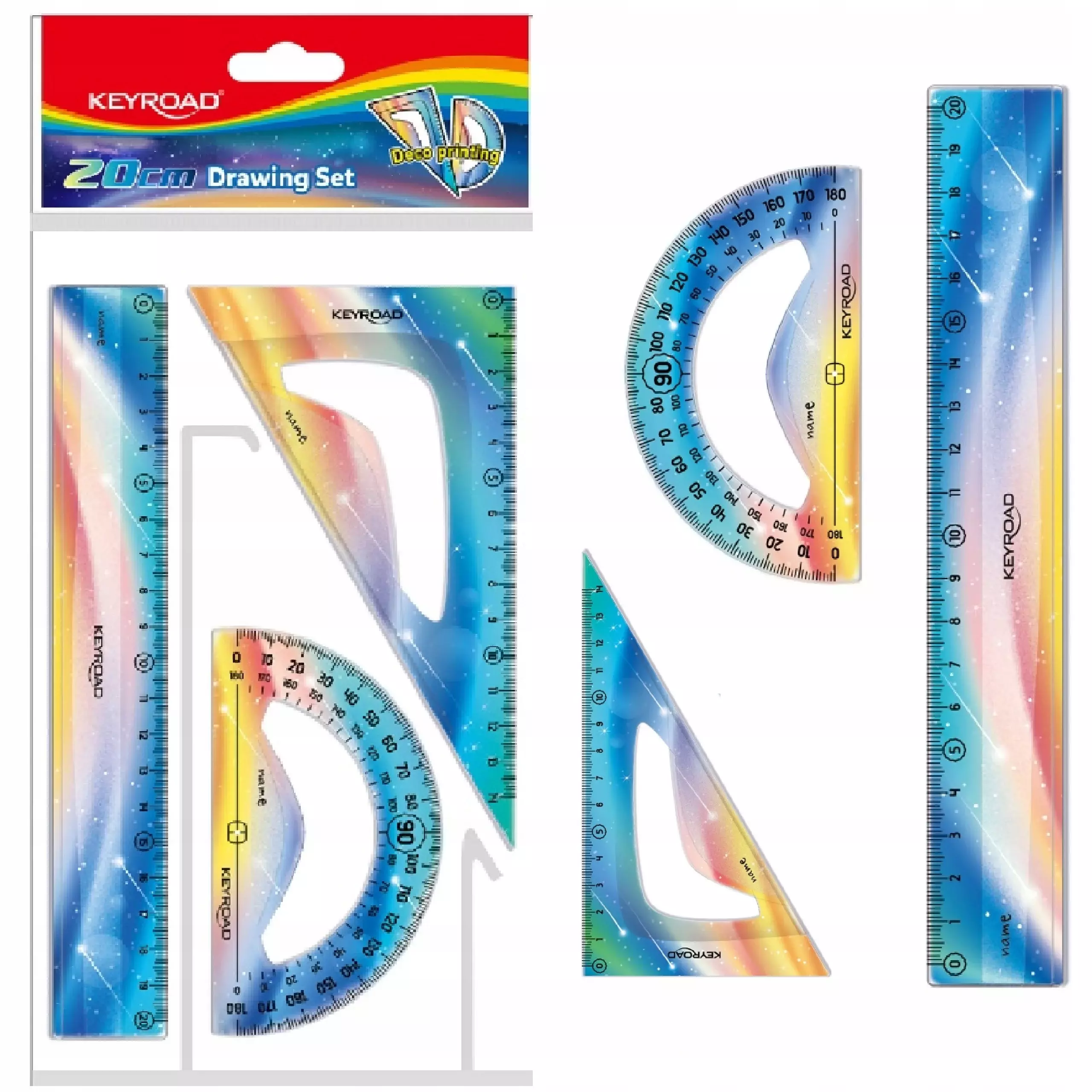 Linijka Keyroad 20 cm - Papiernicze i szkolne