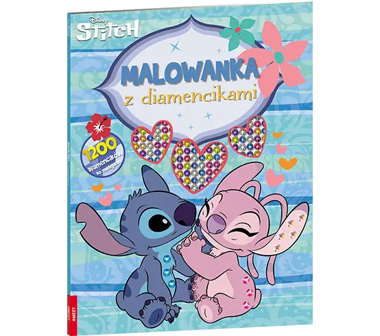 Stitch. Malowanka z diamencikami