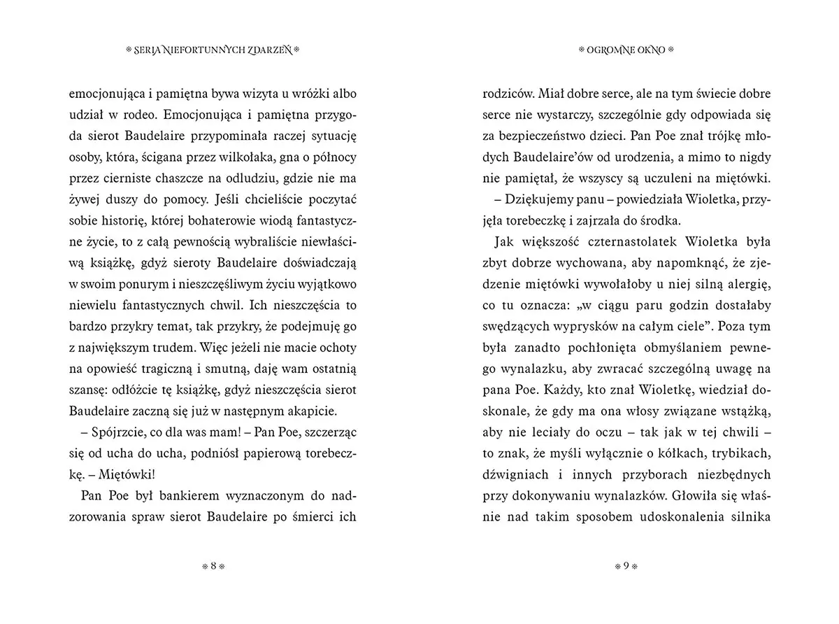Seria niefortunnych zdarzeń. Tom 3. Ogromne okno - Książki