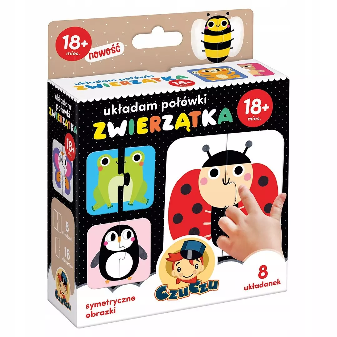 CzuCzu. Układam połówki. Zwierzątka - Puzzle