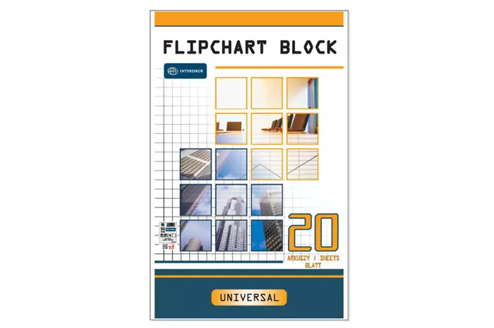 Blok Do Flipcharta 640x1000 20 kartek, gładki - Papiernicze i szkolne