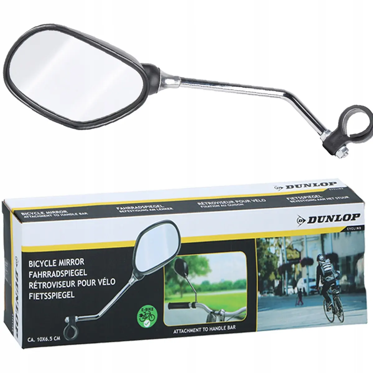 Lusterko Rowerowe Regulowane 27,5x7CM Dunlop 2szt - Elektronika i akcesoria