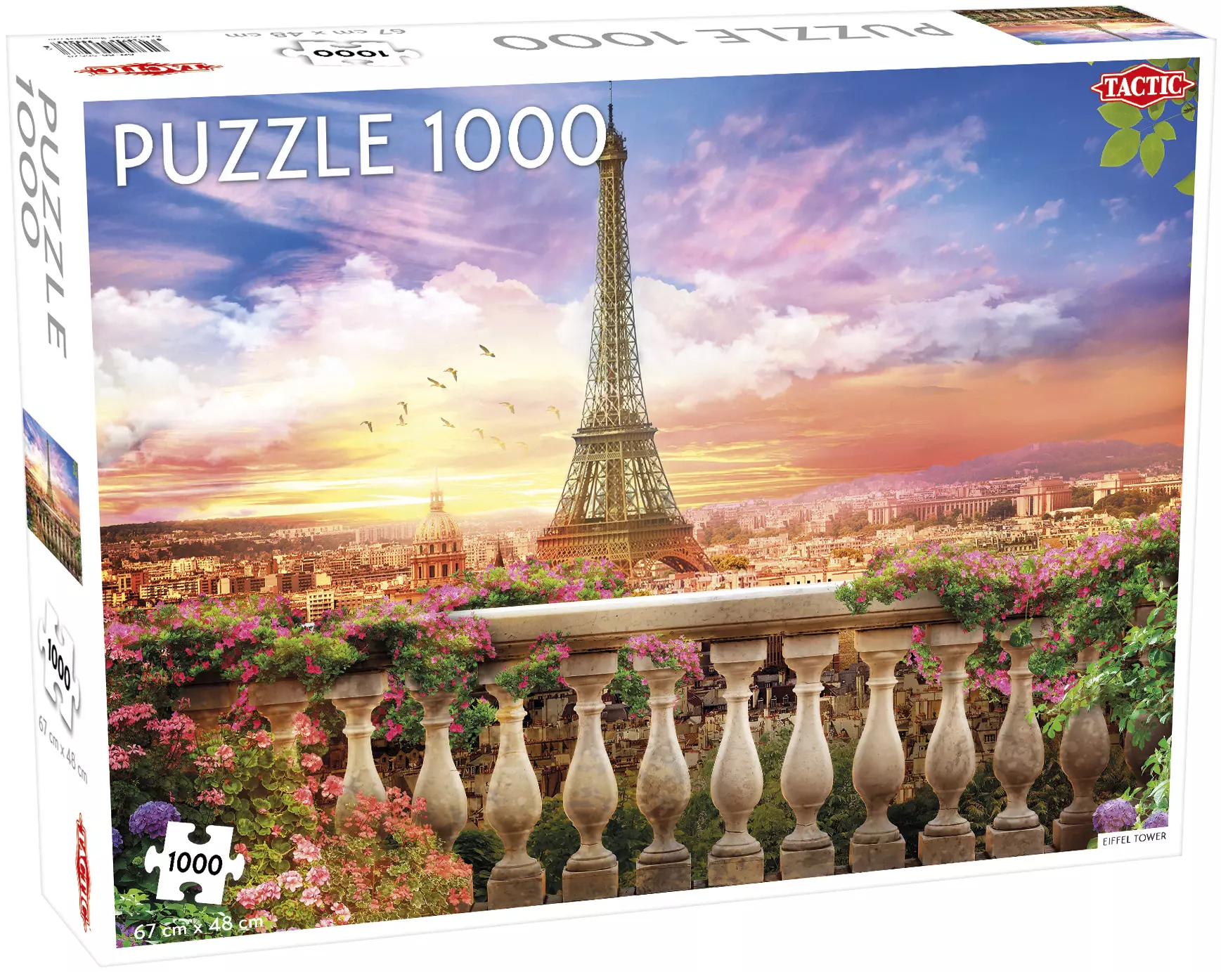 Puzzle 1000 elementów. Around the World. Eiffel Tower, Paris
