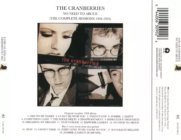 No Need To Argue. The Complete Sessions 1994-1995, CD - Muzyka