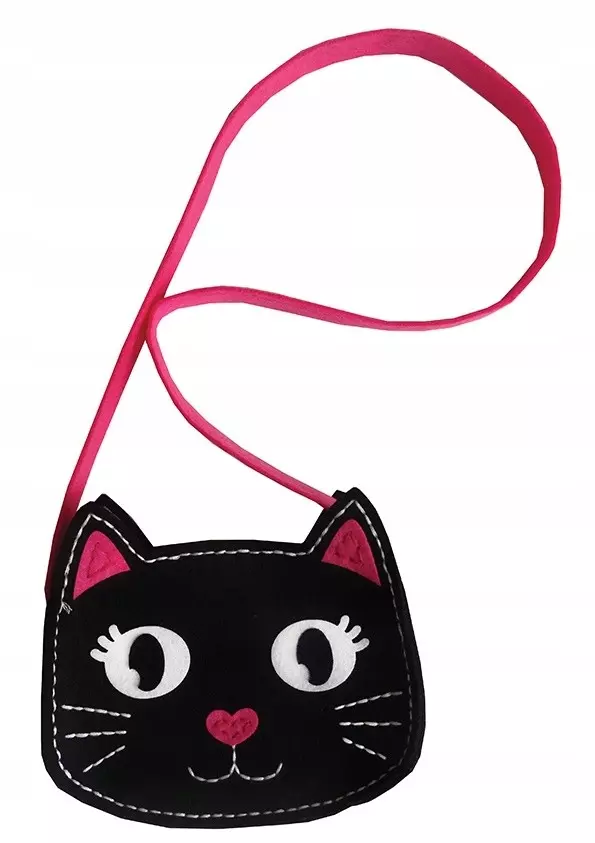 Filcowe robótki. Torebka mała - kot - Zabawki