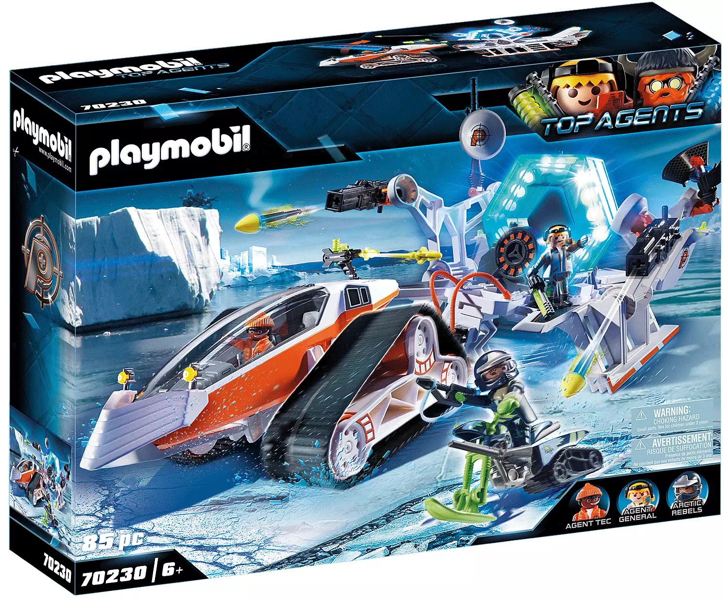 PLAYMOBIL ® Top Agents 70230. Spy Team. Pojazd gąsienicowy