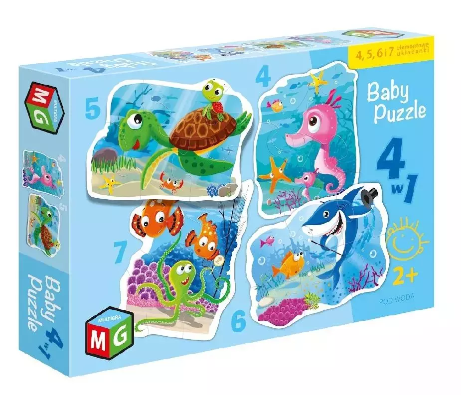 Puzzle Baby 4w1. Pod wodą - Puzzle