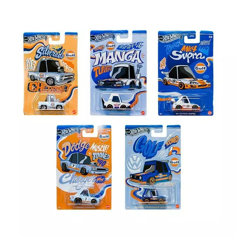 Hot Wheels. JDY84 Tooned Gulf. Metalowy samochód Mattel
