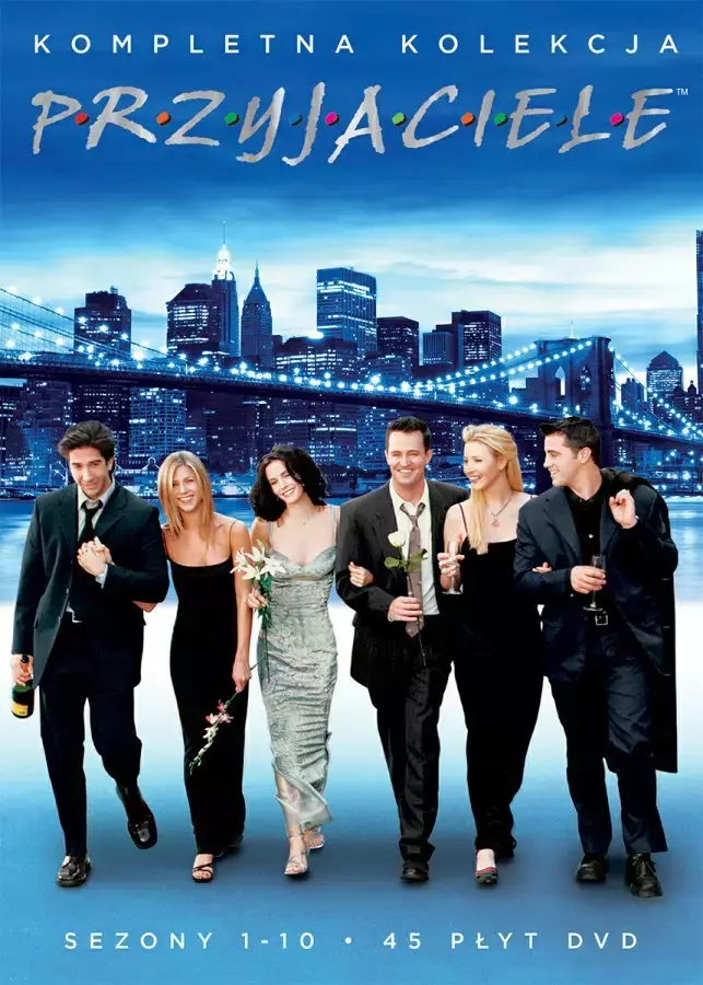 Przyjaciele. Kompletna kolekcja. Sezony 1-10, 45 DVD - Filmy