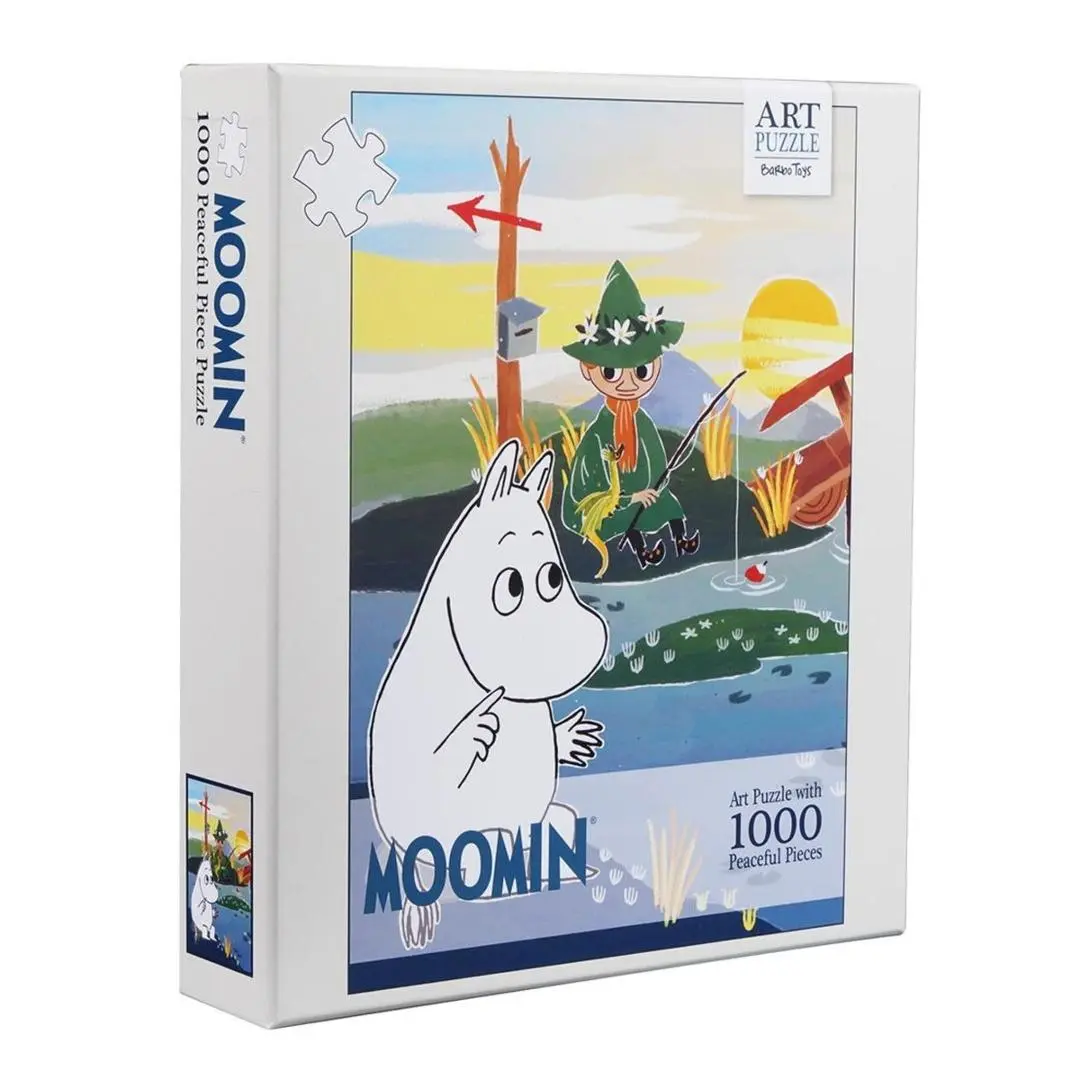 Puzzle 1000 Artystyczne Muminki Na Moście - Puzzle
