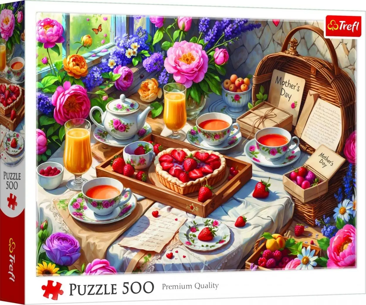Puzzle 500 Słodkości na Dzień Mamy - Puzzle
