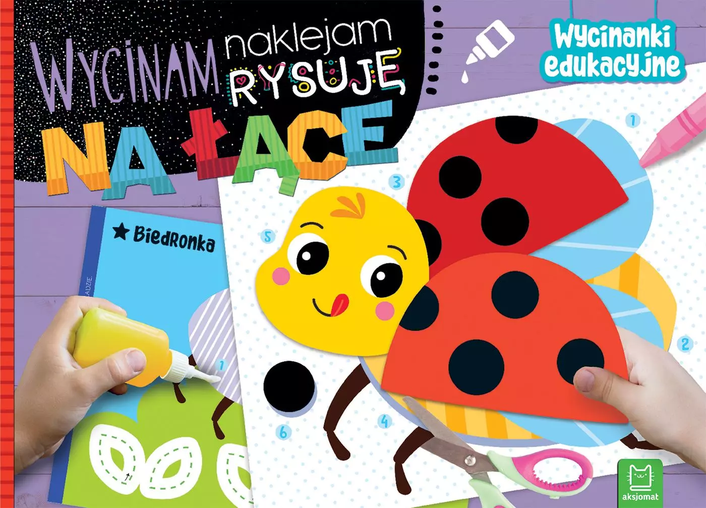 Wycinam, naklejam, rysuję. Na łące. Wycinanki edukacyjne - Książki