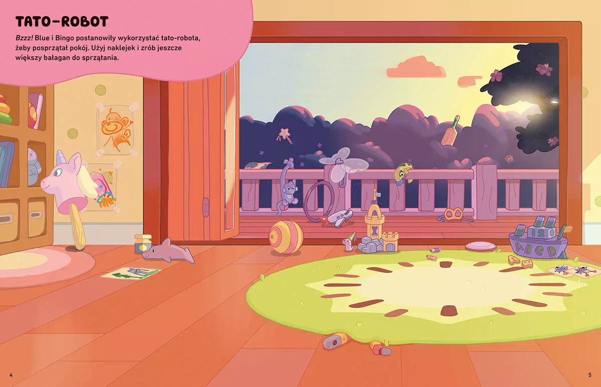 Bluey. Naklejamy! Książka do wyklejania - Książki