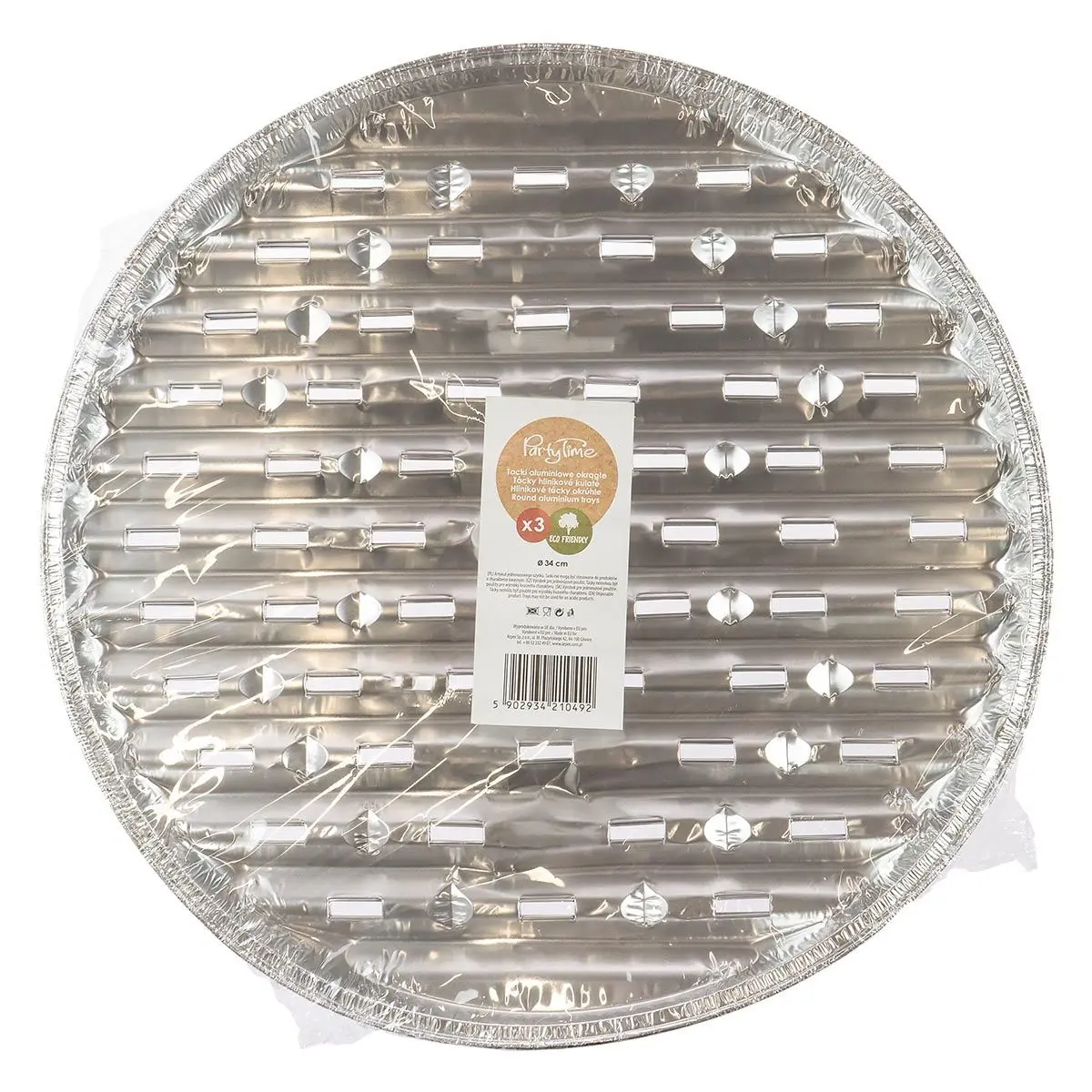 Tacka aluminium okrągła aluminiowa 3 szt 340mm Arpex (K0492) - Elektronika i akcesoria